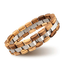 Load image into Gallery viewer, HYDAISHYDE Resonance Wooden Bracelet – Natural Harmony Edition  Description
