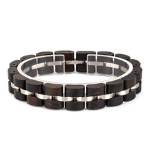 Load image into Gallery viewer, HYDAISHYDE Resonance Wooden Bracelet – Natural Harmony Edition  Description
