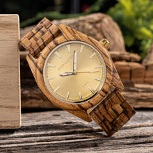Load image into Gallery viewer, HYDAISHYDE Elemental Quartz Wooden Watch – Men’s Collection
