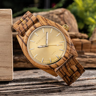 HYDAISHYDE Elemental Quartz Wooden Watch – Men’s Collection