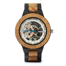 Load image into Gallery viewer, HYDAISHYDE Resonance Mechanical Wooden Watch – Men’s Collection
